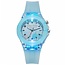 Fako® - Kinderhorloge - Siliconen - Light - Ø 38mm - Cristal Dream - Lichtblauw