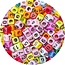 Fako Bijoux® - Cijferkralen Vierkant - Number Beads - Acryl Kralen - Sieraden Maken - 250 Stuks - Mix
