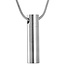 Fako Bijoux® - Ashanger / Assieraad - Cilinder - Edelstaal - 8x33mm - Zilverkleurig