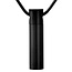 Fako Bijoux® - Ashanger / Assieraad - Cilinder - Edelstaal - 8x33mm - Zwart