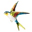 Fako Bijoux® - Broche - Vogel - Zwaluw - 50x56mm - Gele Kop