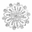 Fako Bijoux® - Broche - Ster Bloem Met Parels Cheyenne - 45x45mm - Zilverkleurig