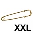 Fako Bijoux® - Sierspeld / Sjaalspeld - Classic XXL - 100mm - Goudkleurig