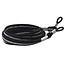 Fako Bijoux® - Brillenkoord - Elastisch - 70cm - Zwart/Zilver
