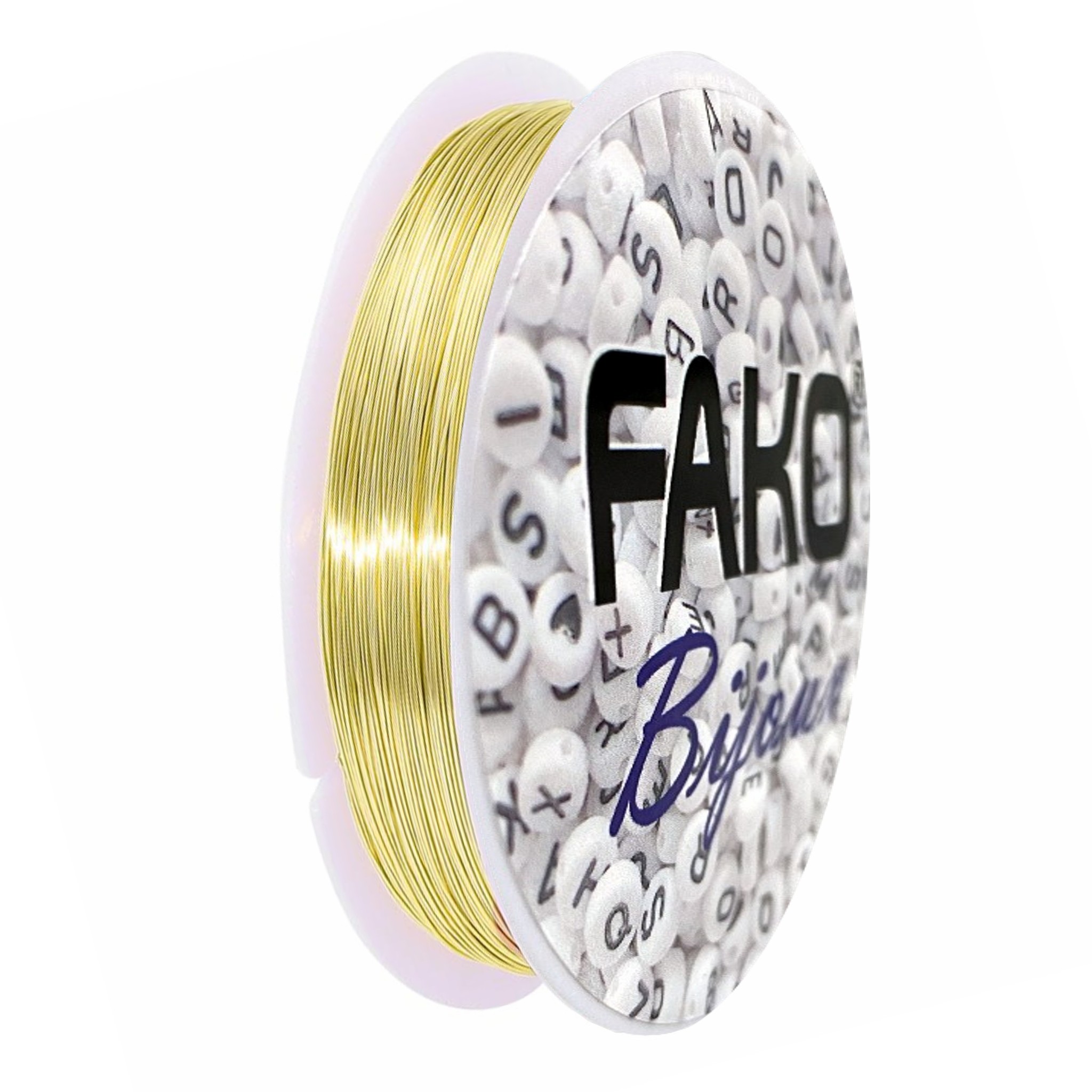 Fako Bijoux® - Koperdraad Kleurvast - Metaaldraad - Sieraden Maken - 0.4mm - 9 Meter - Goud - Bijoux