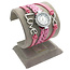 Fako® - Armband Horloge - Multi Infinity Love - Roze