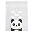 Fako Bijoux® - 100x Uitdeelzakjes - Cellofaan Plastic Traktatie Kado Zakjes - Snoepzakjes - Panda - 10x10cm