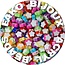 Fako Bijoux® - Acryl Kralen - Bloemetjes Duo - 9mm - Sieraden Maken - 200 Stuks - Mix