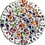 Fako Bijoux® - Acryl Kralen - Hartjes Wit Duo - 8mm - Sieraden Maken - 200 Stuks