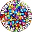 Fako Bijoux® - Acryl Kralen - Sterretjes Duo - 9mm - Sieraden Maken - 200 Stuks - Mix