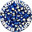 Fako Bijoux® - Acryl Kralen - Hartjes Duo - 8mm - Sieraden Maken - 200 Stuks - Donkerblauw