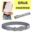 Fako Fashion® - Kinderriem Elastisch Oval - Elastische Riem Voor Kinderen - Rekbare Riem - Broekriem - Stretch Riem - Grijs