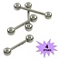 Fako Bijoux® - Barbell Piercing - 21mm - Zilverkleurig - 4 Stuks