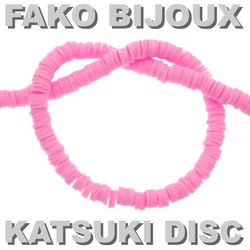Fako Bijoux® - Katsuki Disc Kralen - Polymeer Kralen - Surf Kralen - Kleikralen - 6mm - 350 Stuks - Roze