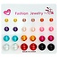Fako Bijoux® - 12 Paar Oorbellen Op Kaart - Steker - Parel - Acryl - Mix - 12 Paar