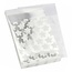 Fako Bijoux® - 100x Uitdeelzakjes - Cellofaan Plastic Traktatie Kado Zakjes - Snoepzakjes - Sterren - 10x8cm - Wit