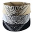 Fako Bijoux® - 3-Pack Paisley Bandana - Boeren Zakdoek - Hoofdband - Classic Paisley - Zwart, Wit & Beige