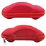 Fako Bijoux® - Brillenkoker - Auto - EVA - Met Rits - Nylon - Rood
