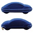 Fako Bijoux® - Brillenkoker - Auto - EVA - Met Rits - Nylon - Donkerblauw