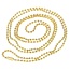 Fako Bijoux® - Bolletjes Ketting - Ball Chain - RVS - Stainless Steel - 2.0mm - 60cm - Goudkleurig