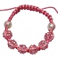 Fako Bijoux® - Armband - Disco Dots Kids - Candy Roze