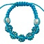 Fako Bijoux® - Armband - Disco Dots Kids - Candy Blauw