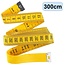 Fako Bijoux® - Meetlint 3 Meter - Meetlint Lichaam - Meetband - Klussen Meetlint - Lintmeter - Hobby Meetlint - 300cm - Geel