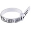 Fako Bijoux® - Ringmaat Meter - Ring Vinger Meetgereedschap - US Maatvoering - Wit