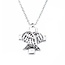 Fako Bijoux® - Ashanger / Assieraad - Vleugels - Zilverkleurig