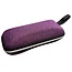 Fako Bijoux® - Brillenkoker - Hard Case - Met Rits - Canvas - Paars