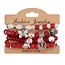 Fako Bijoux® - Armband Set - Boho - Bedels - Rood