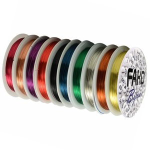 Fako Bijoux® - Koperdraad - Metaaldraad - Sieraden Maken 0.4mm 10x10 Meter - Mix - Fako