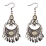Fako Bijoux® - Oorbellen - Bohemian - Boho Leafs - Wit - Zilverkleurig