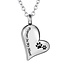 Fako Bijoux® - Ashanger / Assieraad - Hart - Forever In my Heart - Pootjes - Edelstaal - Zilverkleurig