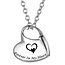 Fako Bijoux® - Ashanger / Assieraad - Uitgesneden Hart - Hartje - RVS - Staal - Zilverkleurig