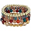 Fako Bijoux® - Armband Set - Boho - Bohemian - Katsuki - Multicolor