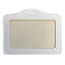 Fako Bijoux® - Badgehouder - PU Leder - Horizontaal - Wit