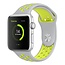 Fako® - Siliconen Band Voor Apple Watch - Series 1/2/3/4 - 38-40mm - Grijs/Geel