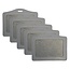Fako Bijoux® - Badgehouder - PU Leder - Horizontaal - Grijs - 5 Stuks