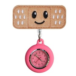 Fako® - Verpleegstershorloge - Roller Pleister - Emoji Smile - Soft Roze