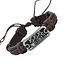 Fako Bijoux® - Armband - Leder - Hawaii - Bruin