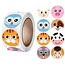Fako Bijoux® - 500 Stickers Op Rol - 2.5cm - Boerderij Dieren - Beloningsstickers - Stickers Kinderen - Sluitsticker - Sluitzegel - 25mm