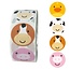 Fako Bijoux® - 500 Stickers Op Rol - 2.5cm - Boerderij Dieren - Beloningsstickers - Stickers Kinderen - Sluitsticker - Sluitzegel - 25mm