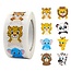 Fako Bijoux® - 500 Stickers Op Rol - 2.5cm - Dierentuin Dieren - Beloningsstickers - Stickers Kinderen - Sluitsticker - Sluitzegel - 25mm