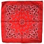 Fako Bijoux® - Boerenzakdoek Rood - Bandana Rood - Zakdoek Rood - 5 Stuks