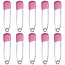 Fako Bijoux® - 10 Veiligheidsspelden Met Beschermkap - Katoenen Luier Speld - Baby Veiligheidsspeld - Speld - Baby Safety Pins - 54mm - Roze - 10 Stuks