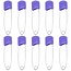 Fako Bijoux® - 10 Veiligheidsspelden Met Beschermkap - Katoenen Luier Speld - Baby Veiligheidsspeld - Speld - Baby Safety Pins - 54mm - Paars - 10 Stuks