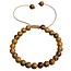 Fako Bijoux® - Armband - Sandelhout - 7mm- Bruin