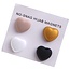 Fako Bijoux® - 4x Magnetische Broche Hart - Hoofddoek Magneet - Sjaal - Hijab - Abaya - 14mm - Set 4 Stuks - Mat