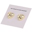 Fako Bijoux® - 2x Magnetische Broche Hart - Hoofddoek Magneet - Sjaal - Hijab - Abaya - 14mm - Set 2 Stuks - Shiny Goud